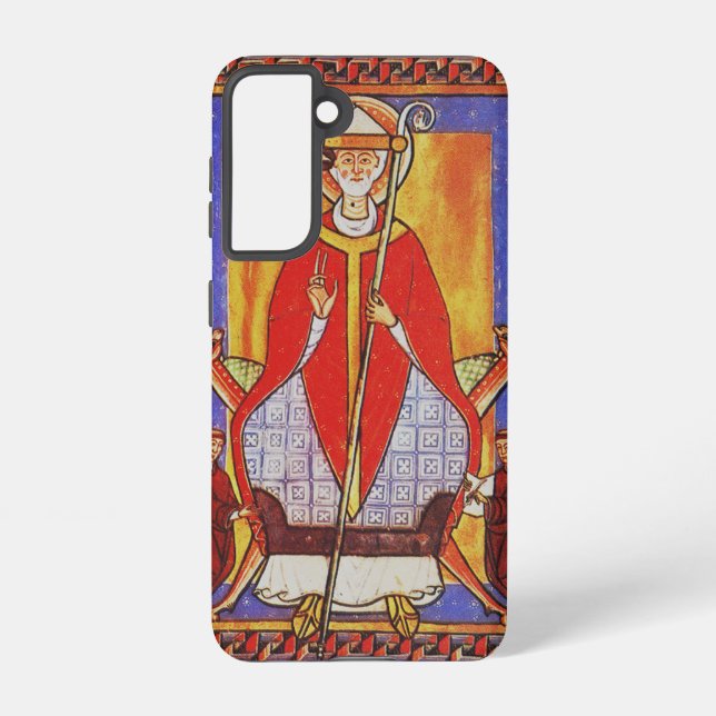 Pope Saint Gregory I the Dialogist Samsung Galaxy S21 Case (Back)