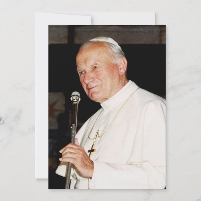 Pope Saint John Paul II Invitation (Front)