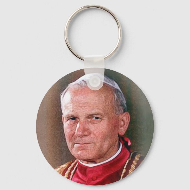 Pope Saint John Paul II Keychain (Front)