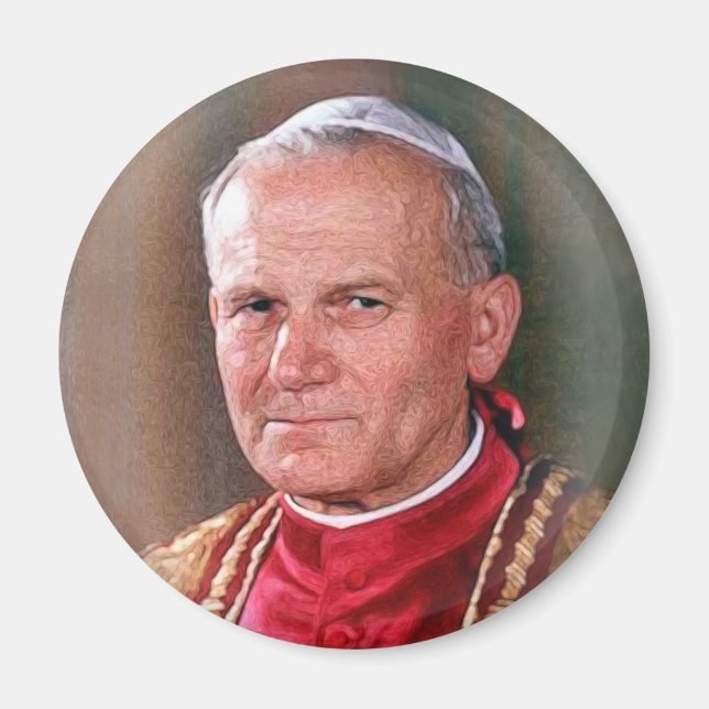 Pope Saint John Paul II Magnet (Front)