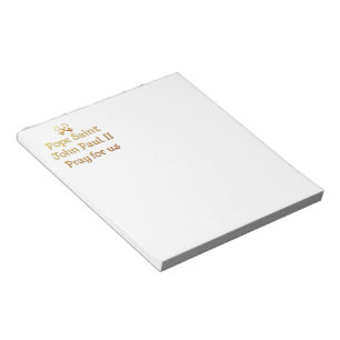 Pope Saint John Paul II Pray for us Notepad