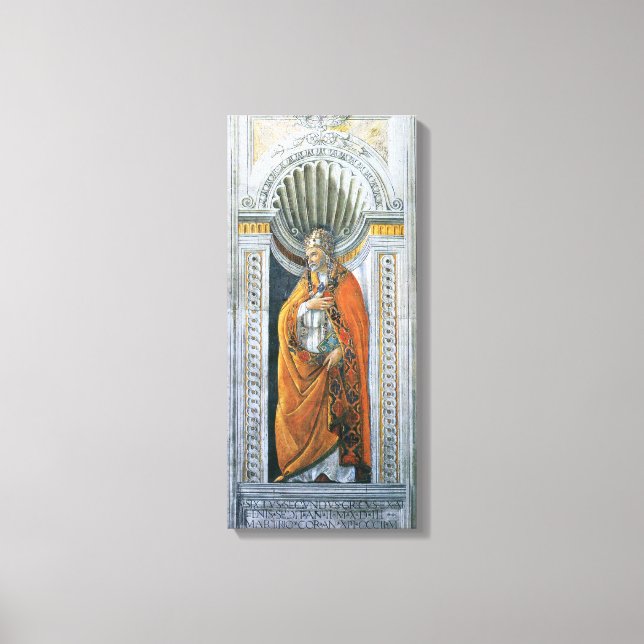 Pope Saint Sixtus II by Sandro Botticelli Canvas Print (Front)