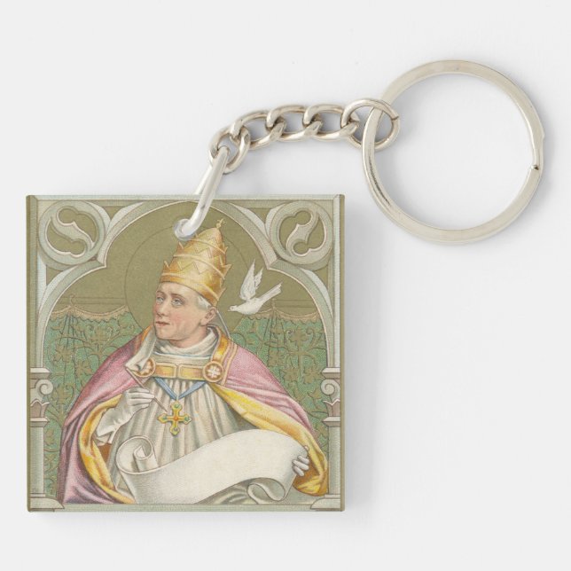 Pope St. Gregory the Great (M 067) Keychain (Back)