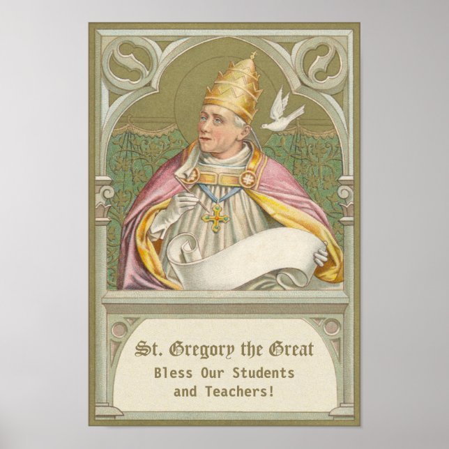 Pope St. Gregory the Great (M 067) Poster (Front)