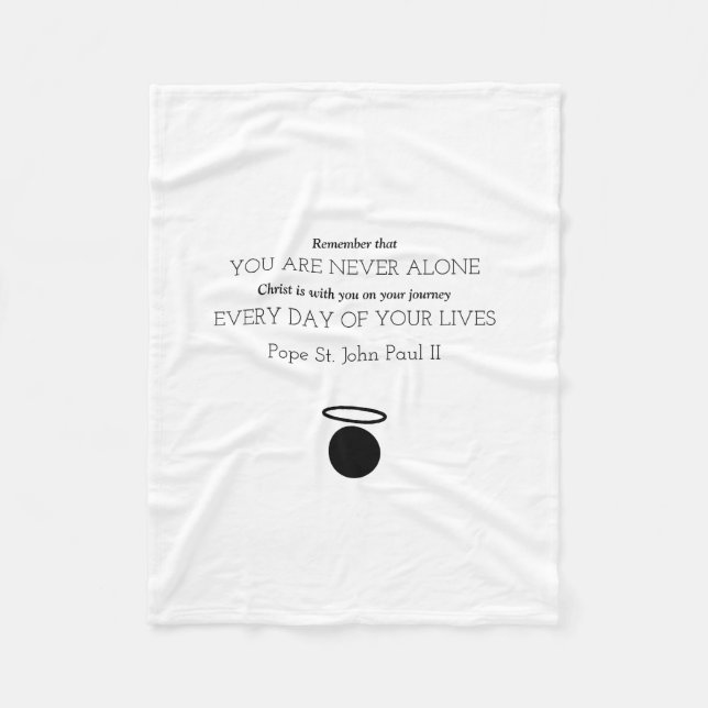 Pope St. John Paul II Quote Blanket (Front)