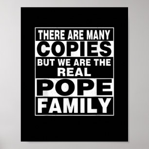 Pope Surname Family Name Personalized Pope Poster