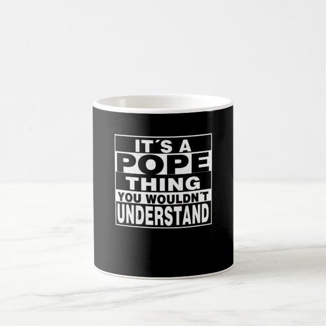 POPE Surname Personalized Gift Coffee Mug (Center)