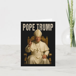 Pope Trump 2 Trump Pope Donald Trump Political Sat Card