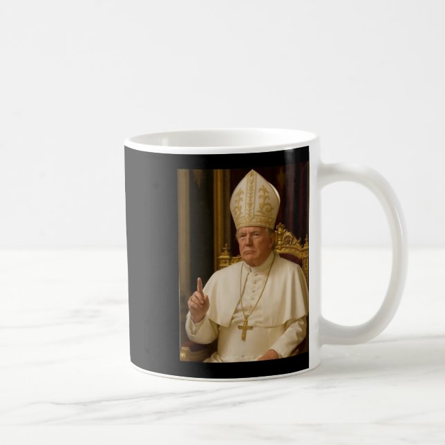 Pope Trump Funny  Coffee Mug (Right)