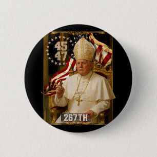 Pope Trump Funny President Trump 1 2 Inch Round Button