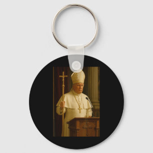 Pope Trump Funny President Trump Declares Himself Keychain