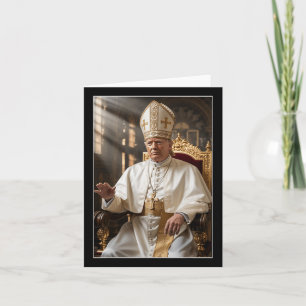 Pope Trump Funny Trump Vatican Christian Retro Chu Card