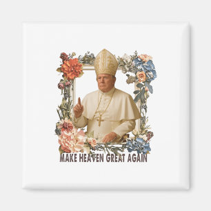 Pope Trump Funny Trump Vatican Christian Retro Chu Magnet