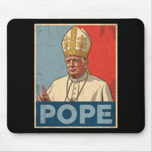 Pope Trump Funny Trump Vatican Christian Retro Chu Mouse Pad