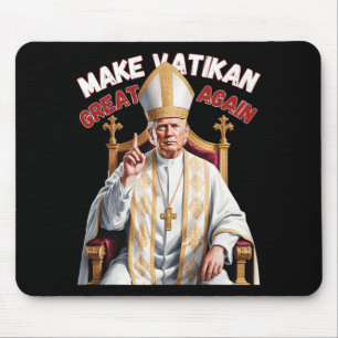 Pope Trump Funny Trump Vatican Christian Retro Chu Mouse Pad