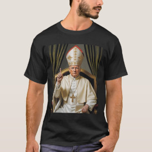 Pope Trump Funny Trump Vatican Christian Retro Chu T-Shirt