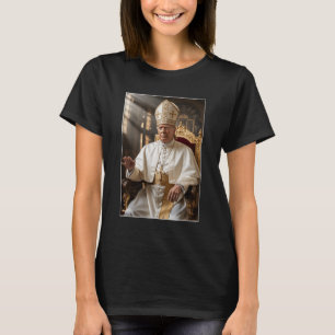 Pope Trump Funny Trump Vatican Christian Retro Chu T-Shirt