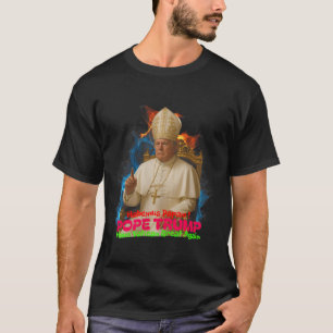 Pope Trump Funny Trump Vatican Christian Retro Chu T-Shirt
