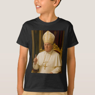 Pope Trump Funny Trump Vatican Christian Retro Chu T-Shirt