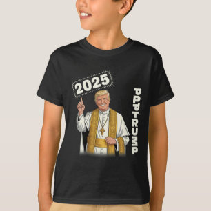 Pope Trump Funny Trump Vatican Christian Retro Chu T-Shirt