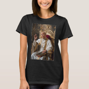 Pope Trump Funny Trump Vatican Christian Retro Chu T-Shirt