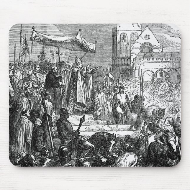 Pope Urban II  Preaching the First Crusade Mouse Pad (Front)