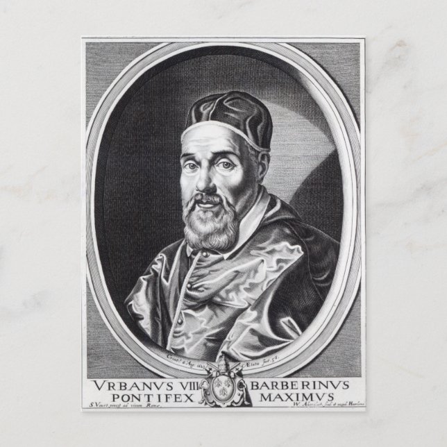 Pope Urban VIII Postcard (Front)