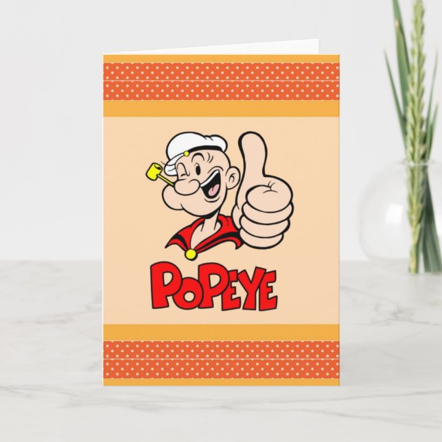 Popeye Greeting Card (Front)