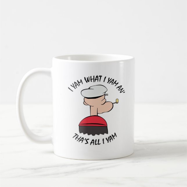 Popeye I Yam What I Yam Classic Coffee Mug (Left)