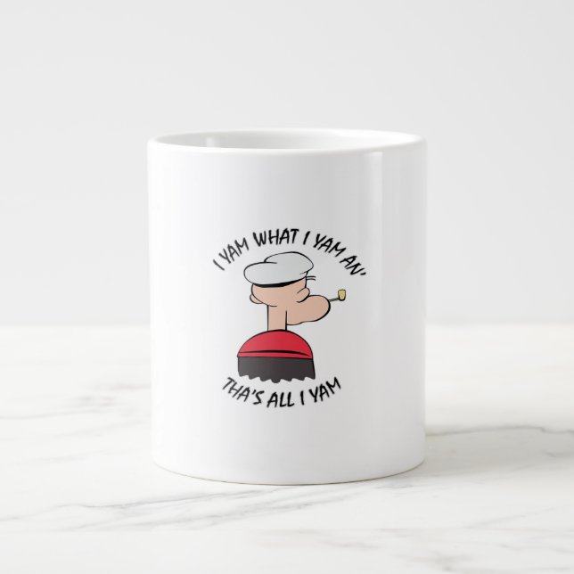 Popeye I Yam What I Yam Classic Large Coffee Mug (Front)