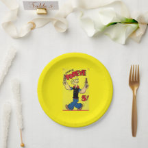 Popeye Paper Plate