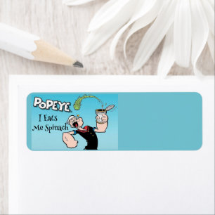 Popeye Return Address Label