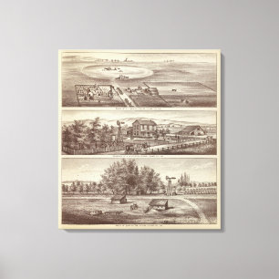 Poplar ranches canvas print