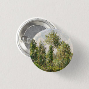 Poplars, Éragny  Camille Pissarro      1 Inch Round Button