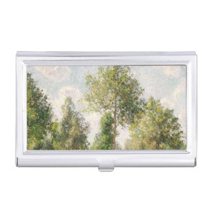 Poplars, Éragny  Camille Pissarro    Business Card Holder