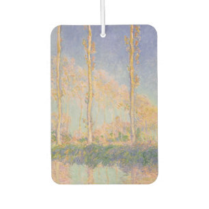 Poplars, impressionist landscape, Claude Monet Air Freshener