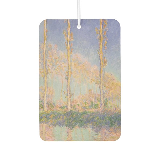 Poplars, impressionist landscape, Claude Monet Air Freshener (Front)