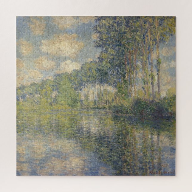 Poplars on the Epte - Monet Jigsaw Puzzle (Vertical)