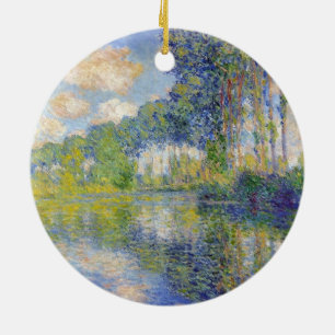 Poplars on the River Epte (by Claude Monet) Ceramic Ornament