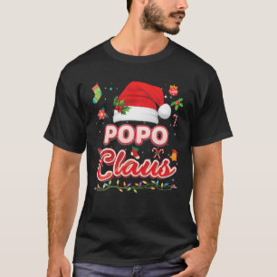 Popo Claus Matching Family Christmas Santa Pajama T-Shirt