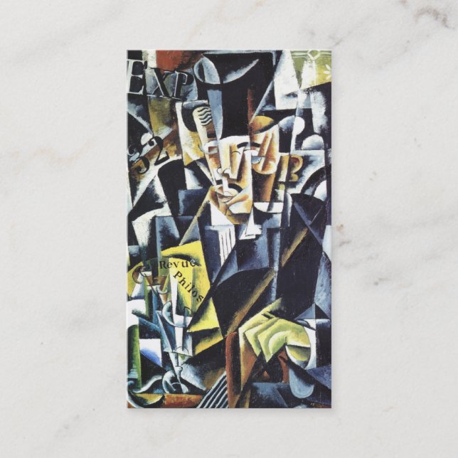 Popova’s art custom business cards (Front)