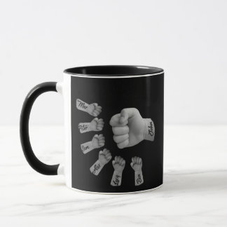 PopPa And kids Hand to Hands  Mug