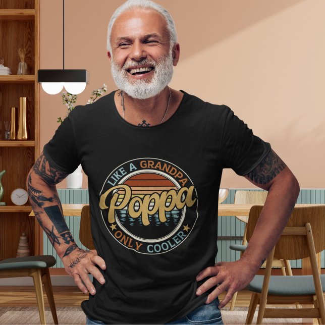Poppa as a Grandpa, Father's Day Gift T-Shirt (Creator Uploaded)