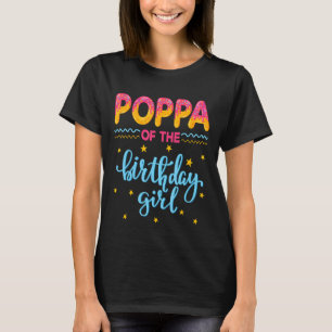 Poppa Of The Birthday Girl Sweet Doughnut Doughnut T-Shirt