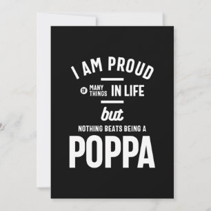 Poppa - Proud Of Many Things In Life Thank You Card