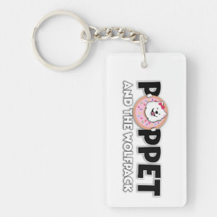 Poppet and the Wolfpack logo Keychain