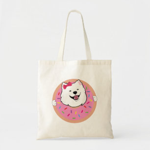 Poppet the samoyed  tote bag