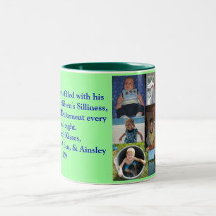 poppie, Poppy's heart is filled with his Great-... Two-Tone Coffee Mug