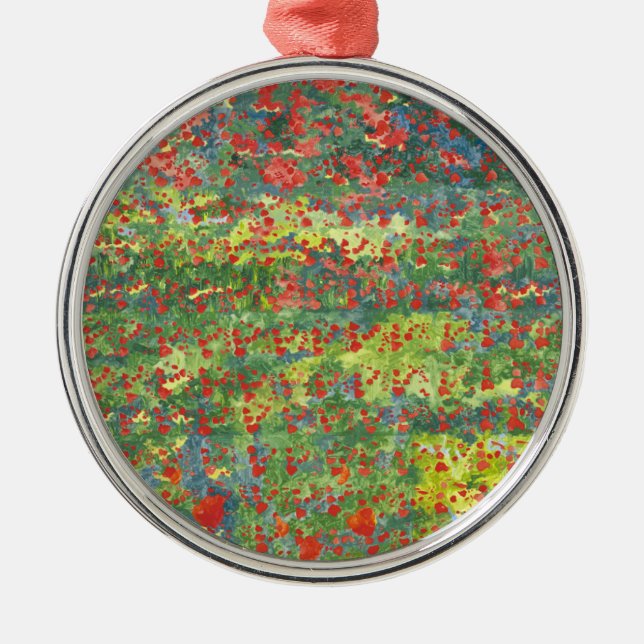 Poppies 2012 metal ornament (Front)