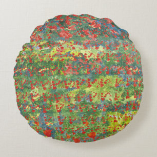 Poppies 2012 round pillow
